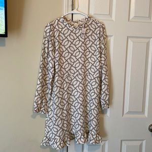 Loft White Dress Size 8